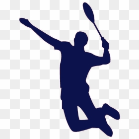 Badminton Player Shadow, HD Png Download - badminton silhouette png