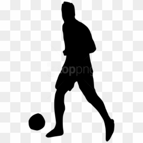 Football Player Silhouette Png, Transparent Png - badminton silhouette png