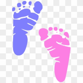 Transparent Background Baby Footprints Png, Png Download - pink baby feet png