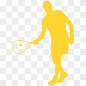 Squash Tennis, HD Png Download - badminton silhouette png