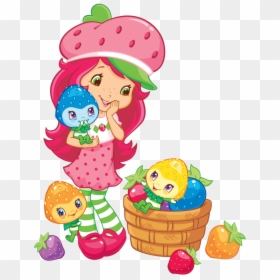 Strawberry Shortcake Cartoon Png, Transparent Png - cartoon basket png
