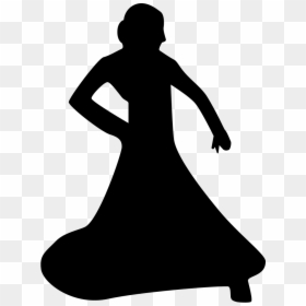 Icono Mujer Vestido, HD Png Download - dancing woman png