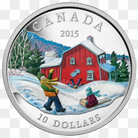 Silver Coin, HD Png Download - winter scene png