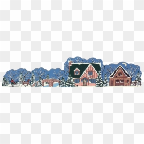 House, HD Png Download - winter scene png