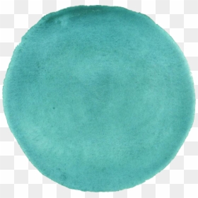 Blue Green Watercolor Circle, HD Png Download - free watercolor background png