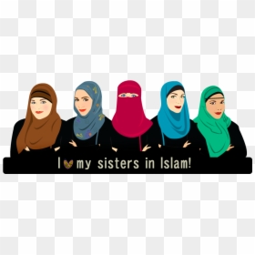 Muslim Sister, HD Png Download - muslimah png