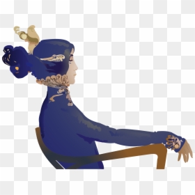 Woman Sitting In Chair Animation, HD Png Download - cartoon chair png