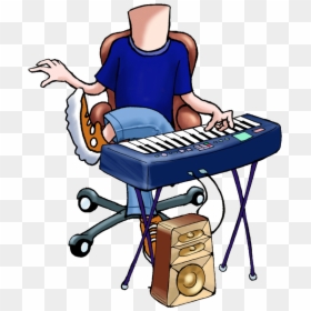 Keyboard Player, HD Png Download - cartoon chair png