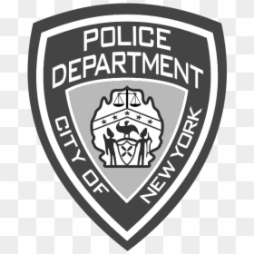 Nypd Black And White, HD Png Download - nypd badge png