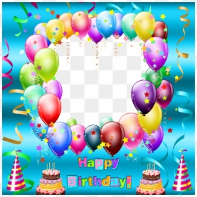 Happy Birthday Frame Png Transparent, Png Download - happy birthday frames and borders adult png
