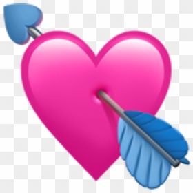 Heart With Arrow Emoji, HD Png Download - tumblr pngs emojis