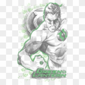 Dc Comic Pencil Drawings, HD Png Download - green lantern comic png
