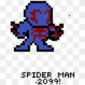 Deadpool Pixel Art, HD Png Download - spiderman 2099 png