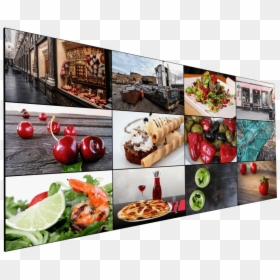 Retail Video Wall Food, HD Png Download - video wall png