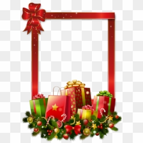 Merry Christmas Gift Png, Transparent Png - marcos navidad png