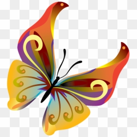 Butterfly Vector Transparent, HD Png Download - mariposa vector png