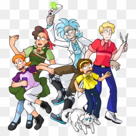 Genderbent Rick And Morty, HD Png Download - rick and morty jerry png
