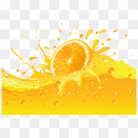 Juice Splash Vector Png, Transparent Png - orange juice splash png