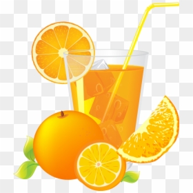Drink Orange Juice Cartoon, HD Png Download - orange juice splash png