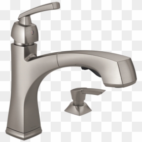 Water Faucet With Soap Dispenser, HD Png Download - water faucet png