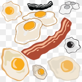 Egg And Bacon Clip Art, HD Png Download - bacon clipart png