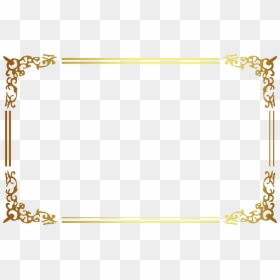 Golden Border Design Png, Transparent Png - frame png