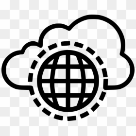 Browser Icon Black And White, HD Png Download - cloud png