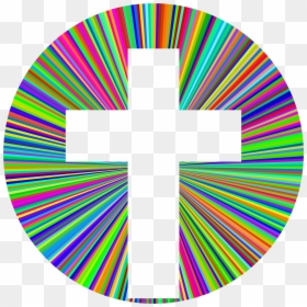 Clip Art Colorful Cross, HD Png Download - cross png
